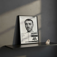 Cuadro Sam Smith - The Thrill of It All