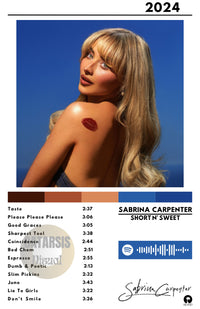 Cuadro Sabrina Carpenter - Short n' Sweet