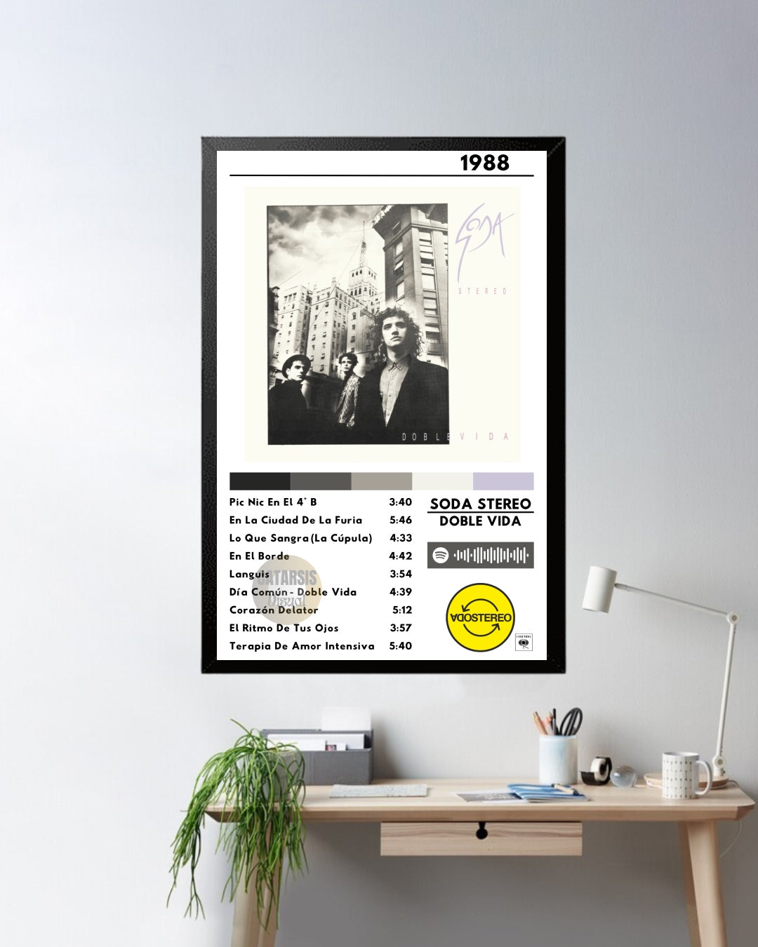 Cuadro Soda Stereo - Doble Vida