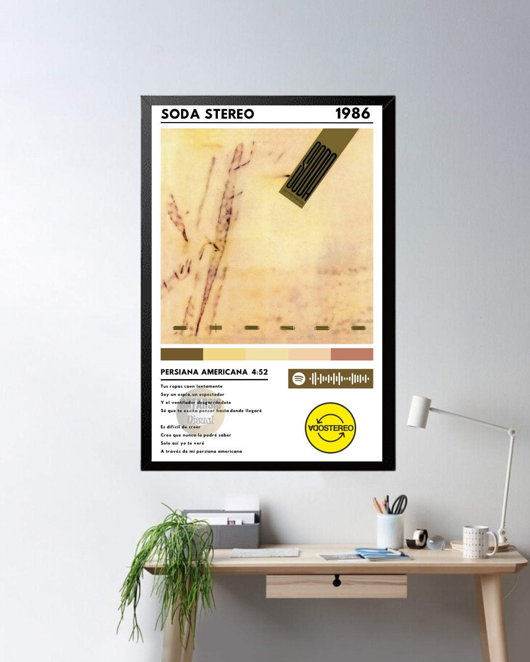 Cuadro Soda Stereo - Persiana Americana