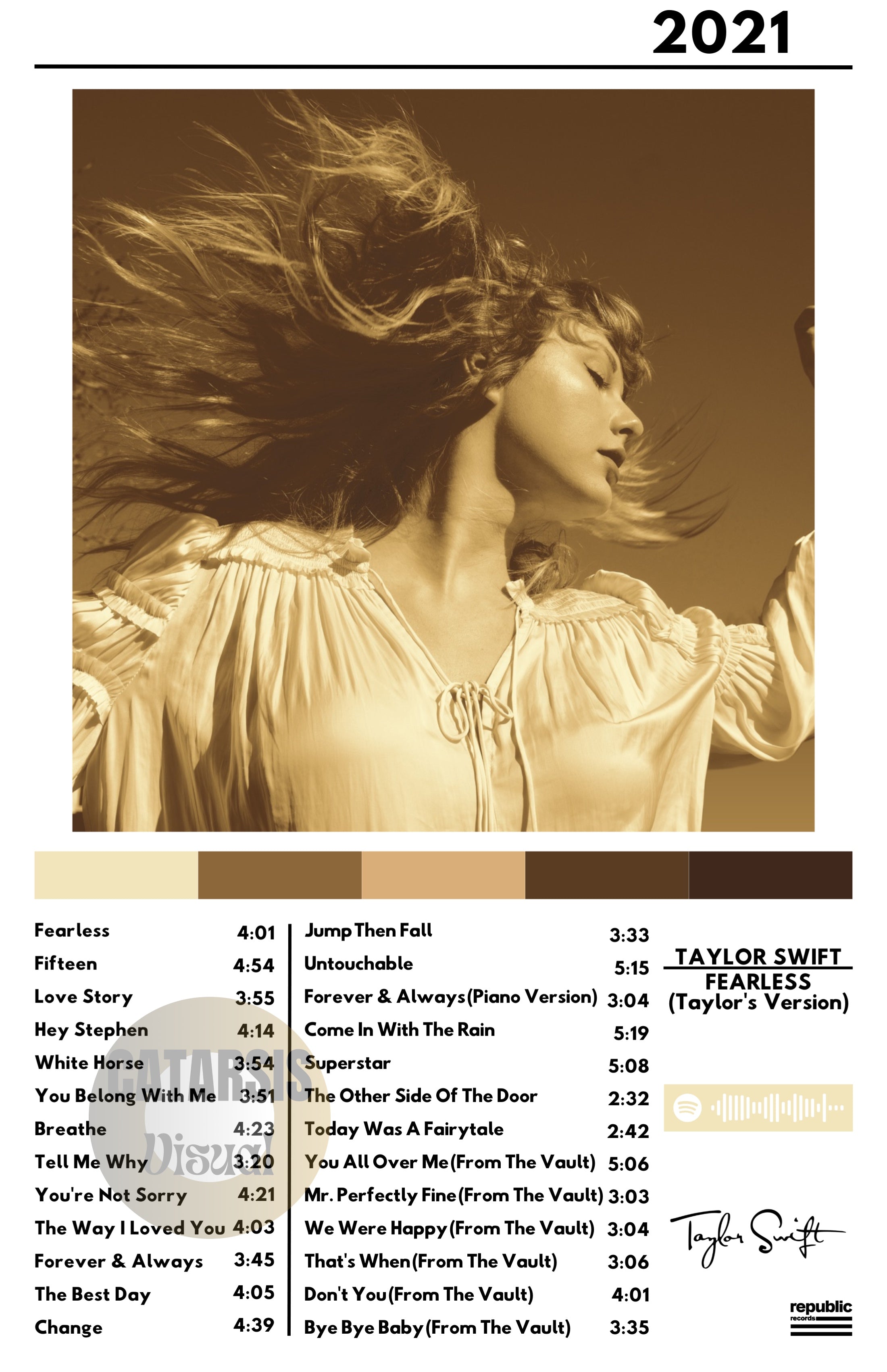 Cuadro Taylor Swift - Fearless (TV)
