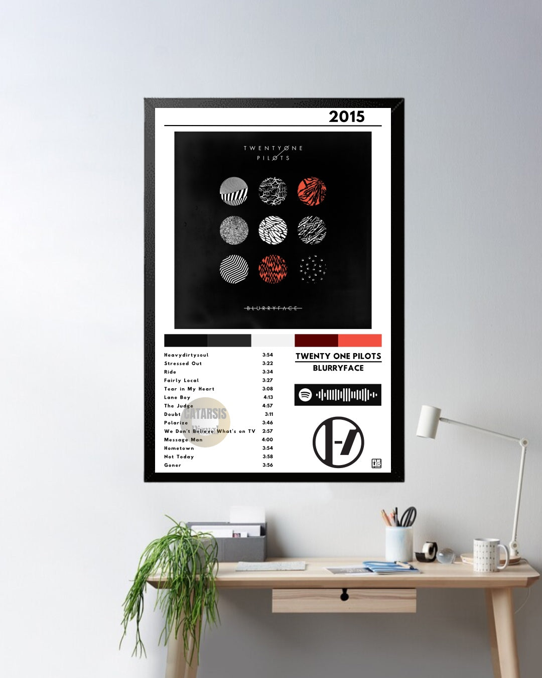 Cuadro Twenty One Pilots - Blurryface
