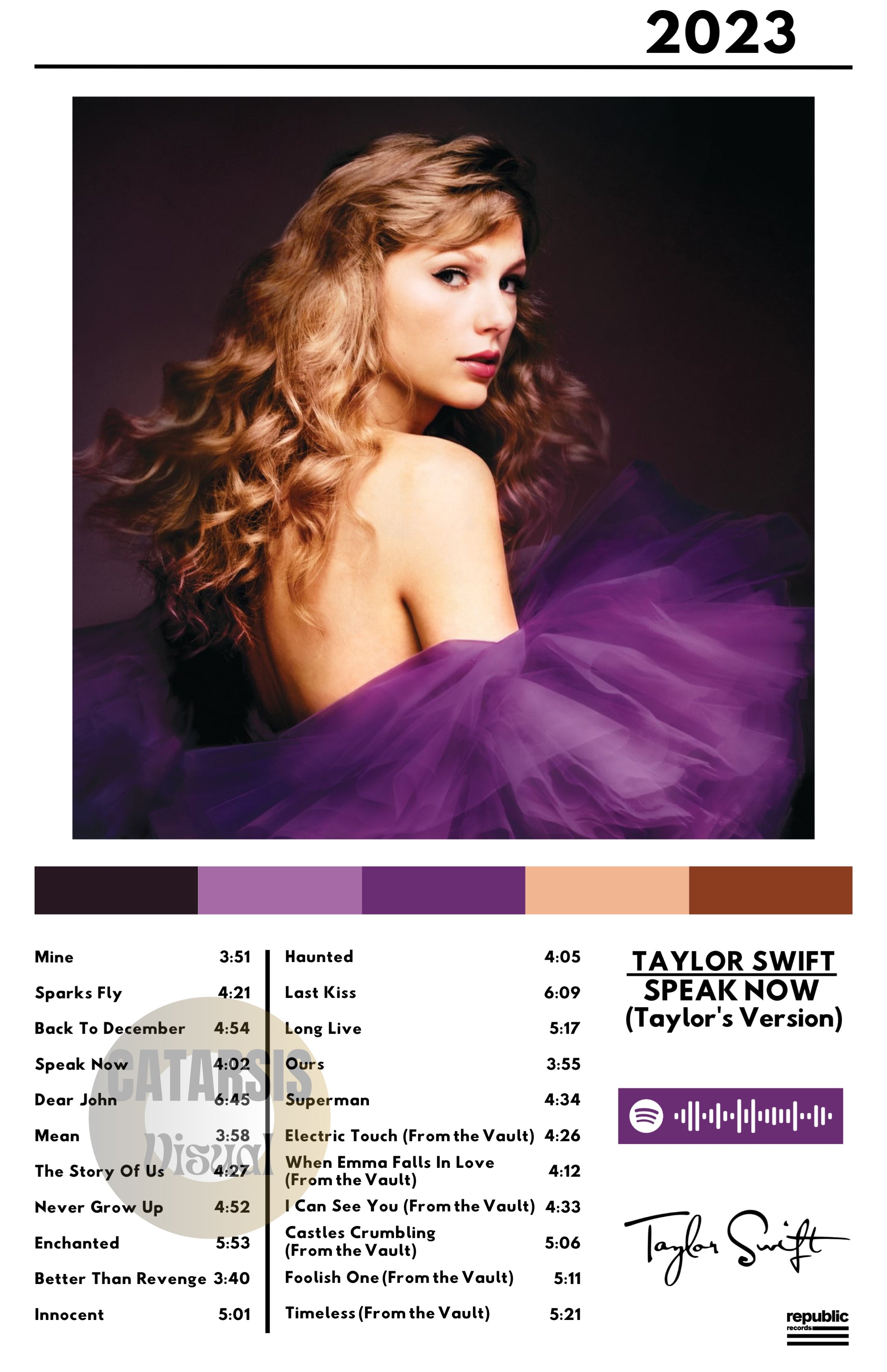 Cuadro Taylor Swift - Speak Now (TV)