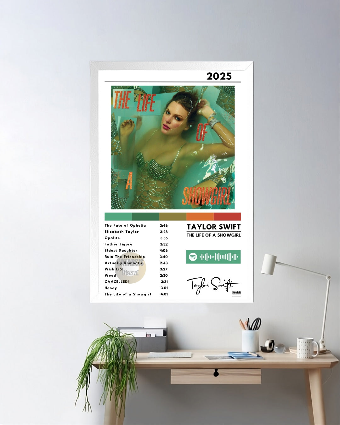 Cuadro Taylor Swift - The Life of a Showgirl