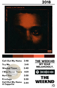 Cuadro The Weeknd - My Dear Melancholy,