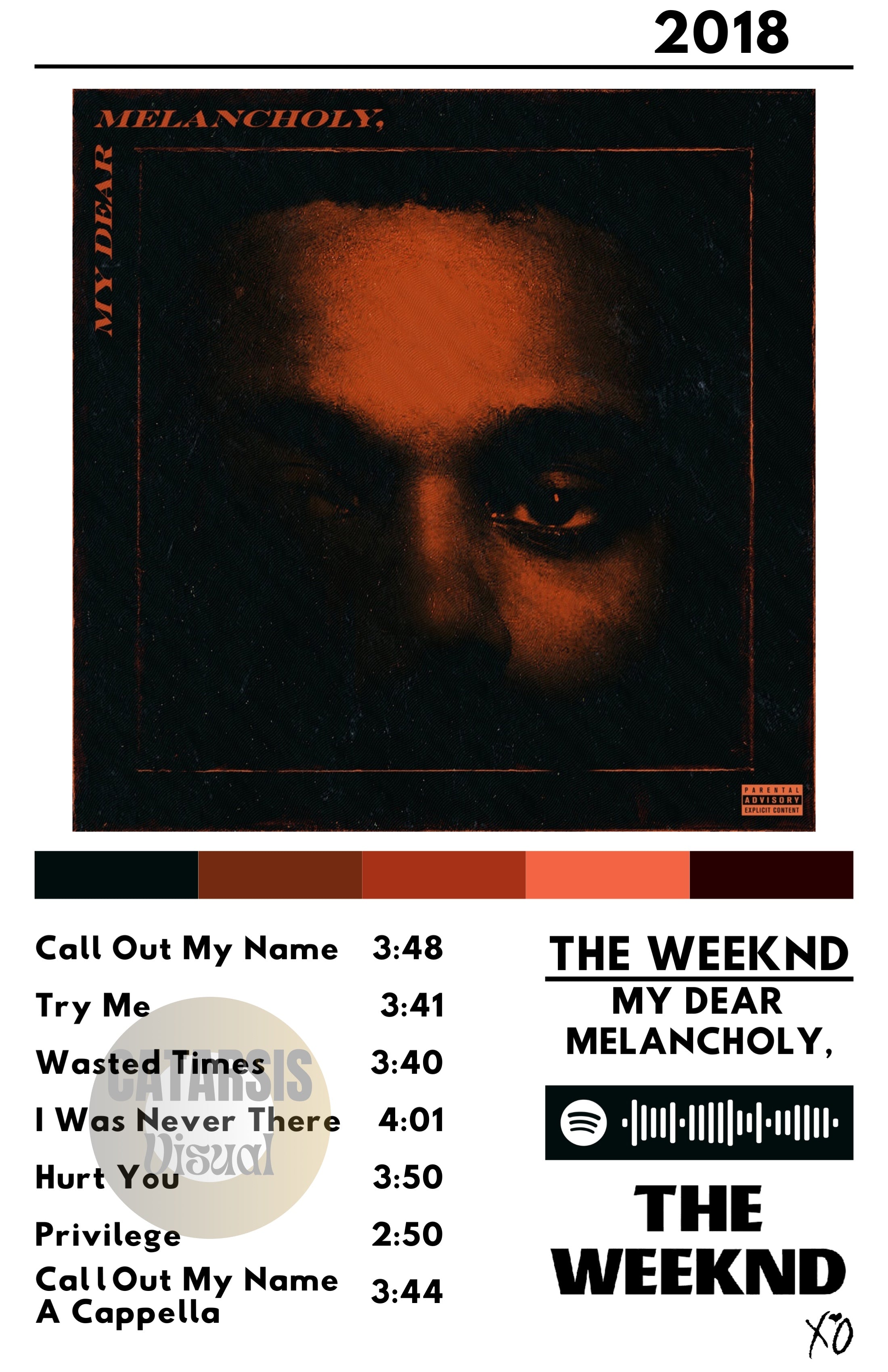 Cuadro The Weeknd - My Dear Melancholy,