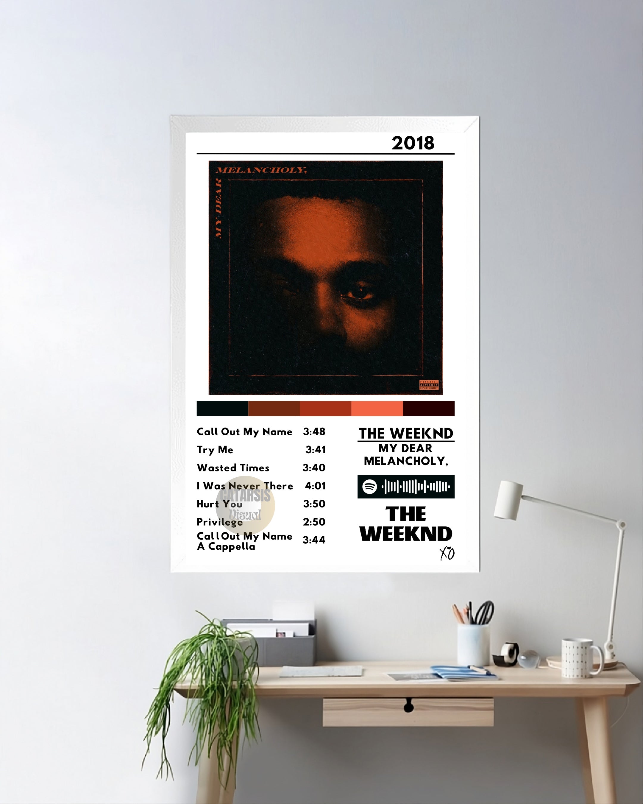 Cuadro The Weeknd - My Dear Melancholy,