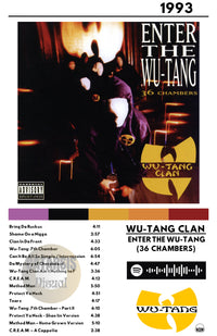 Cuadro Wu-Tang Clan - Enter the Wu-Tang (36 Chambers)