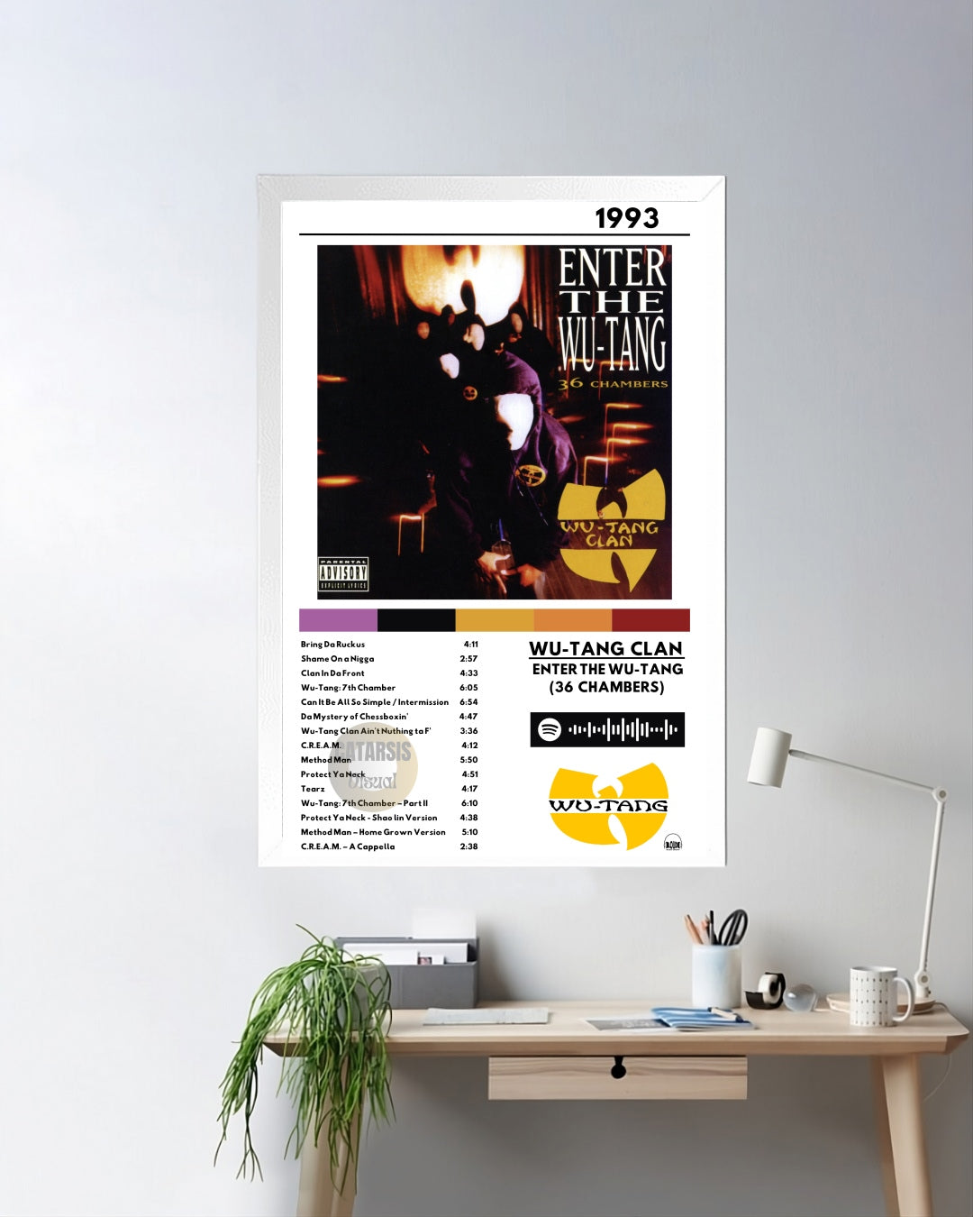Cuadro Wu-Tang Clan - Enter the Wu-Tang (36 Chambers)