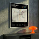 Cuadro Metro De Santiago