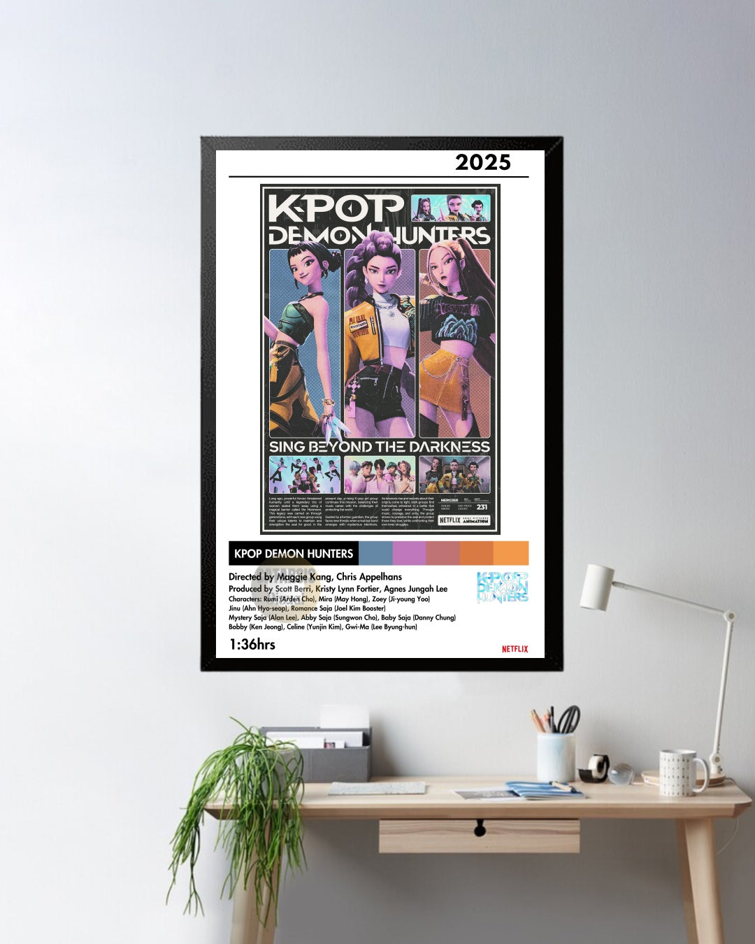 Cuadro KPOP Demon Hunters - Diseño 1