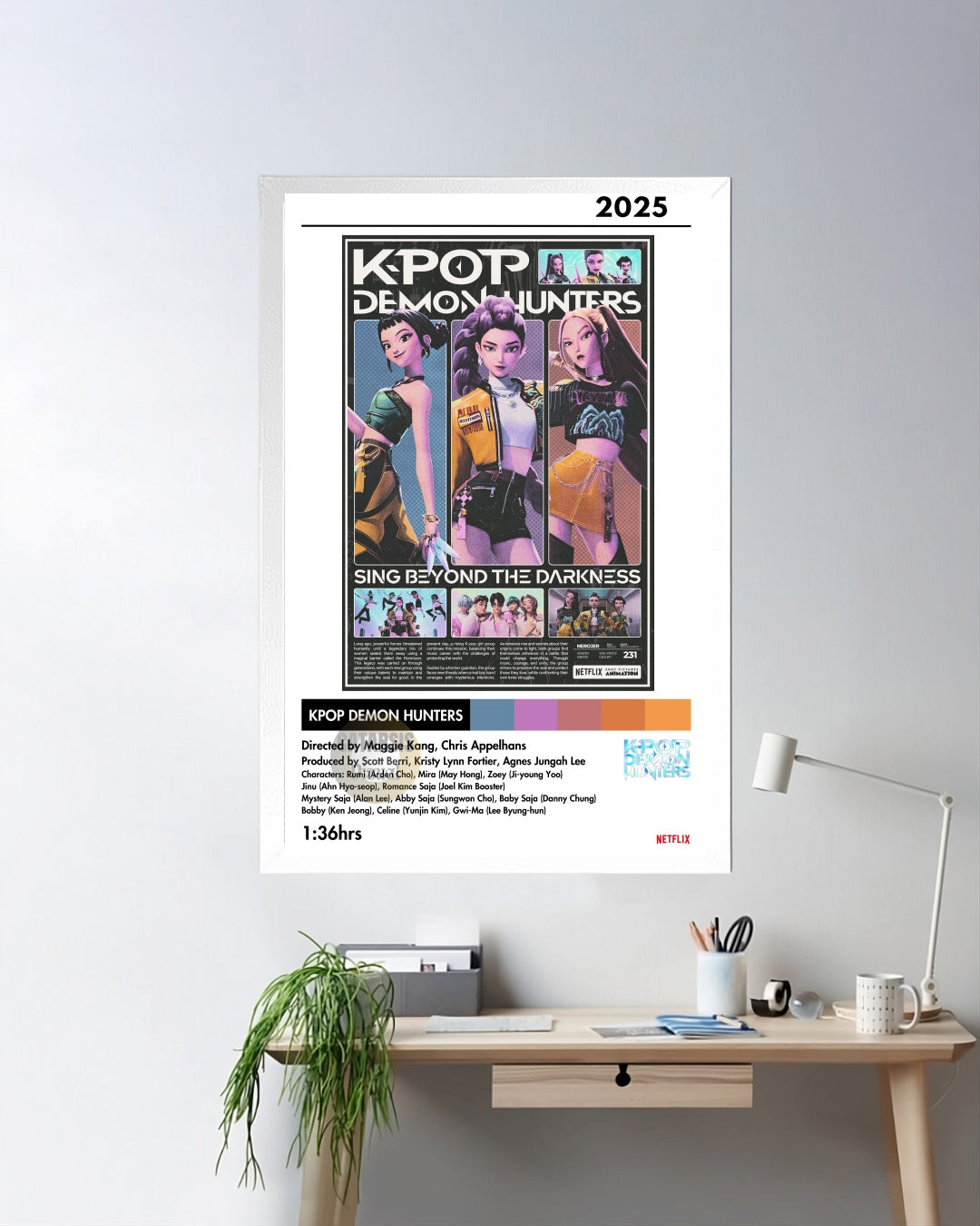 Cuadro KPOP Demon Hunters - Diseño 1