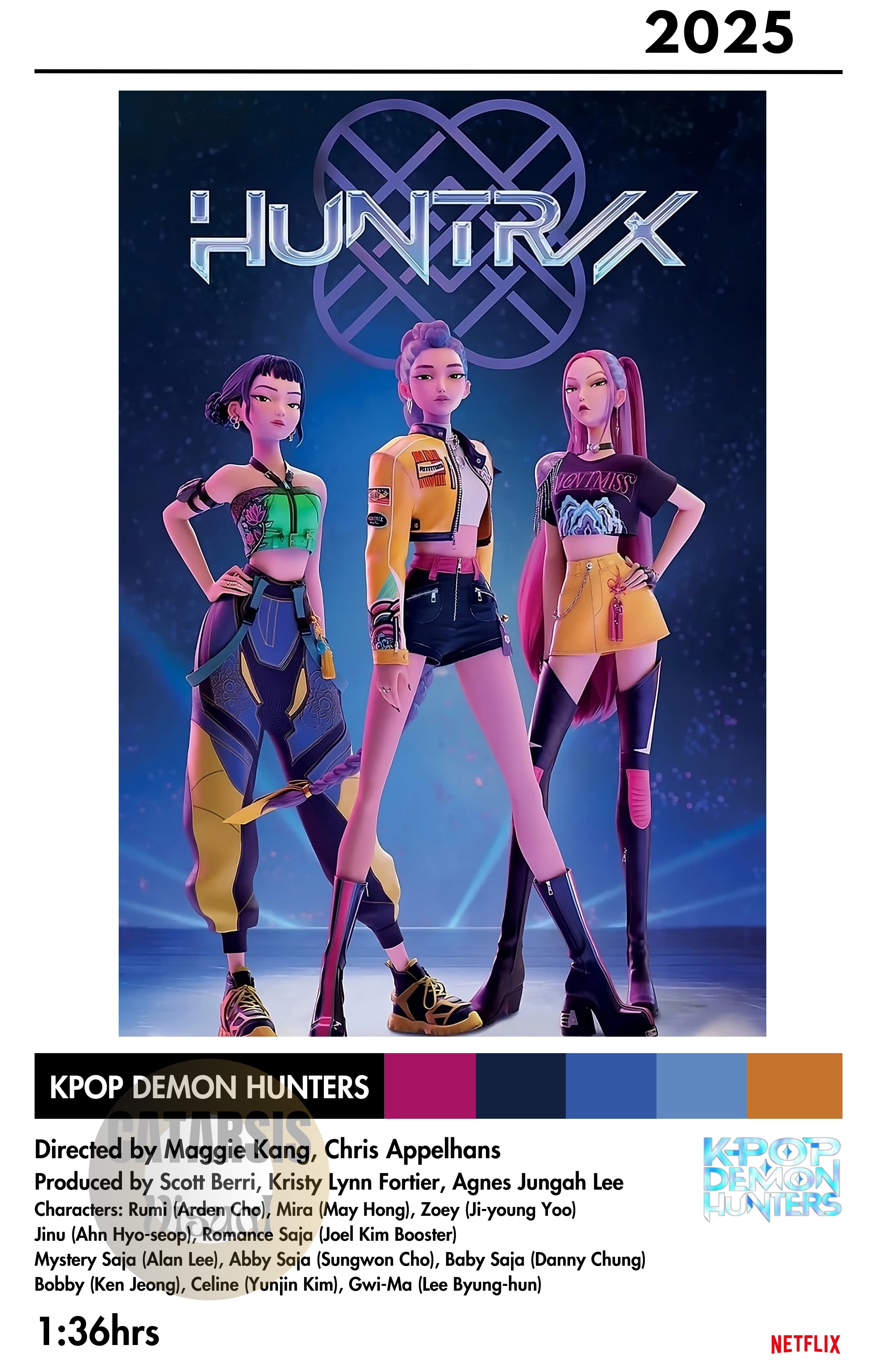 Cuadro KPOP Demon Hunters - Diseño 2