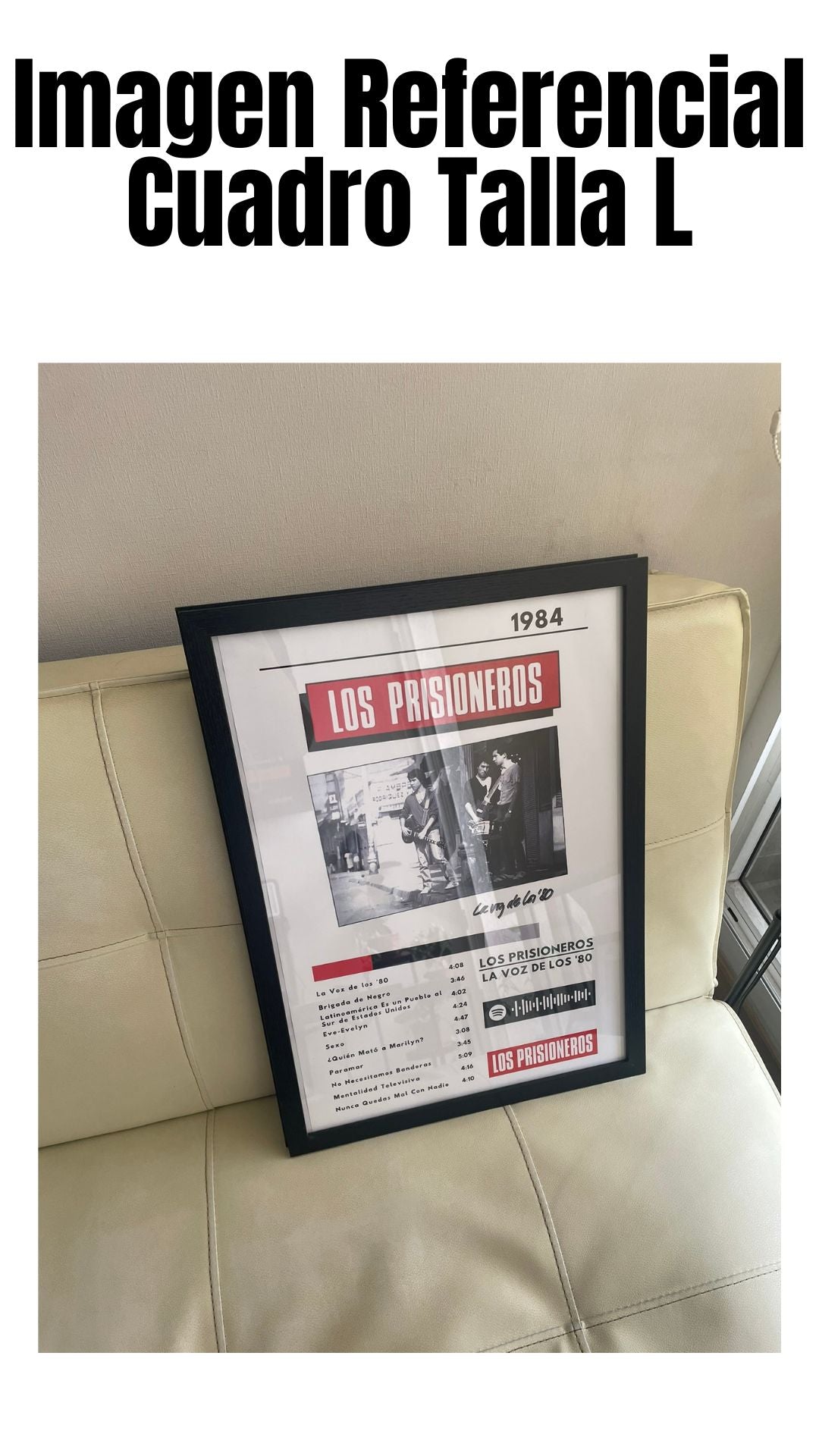 Cuadro Los Prisioneros - La Voz de los 80