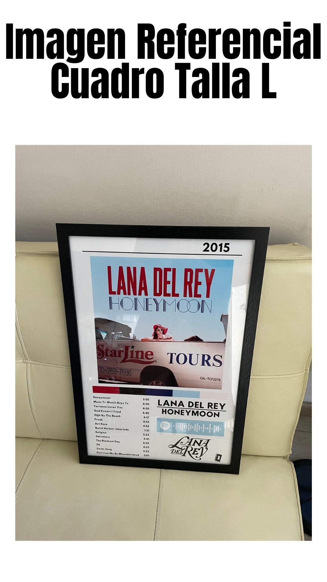 Cuadro Lana del Rey - Honeymoon