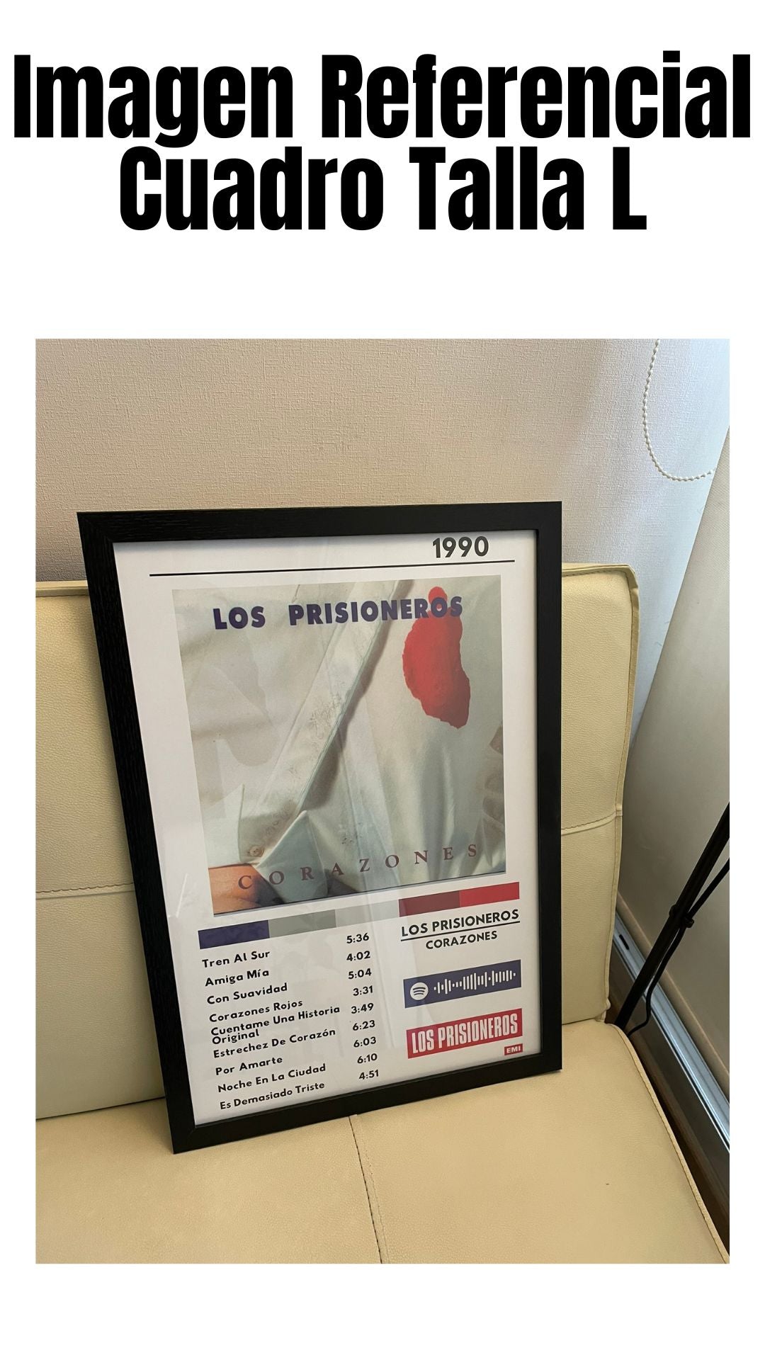 Cuadro Los Prisioneros - Corazones