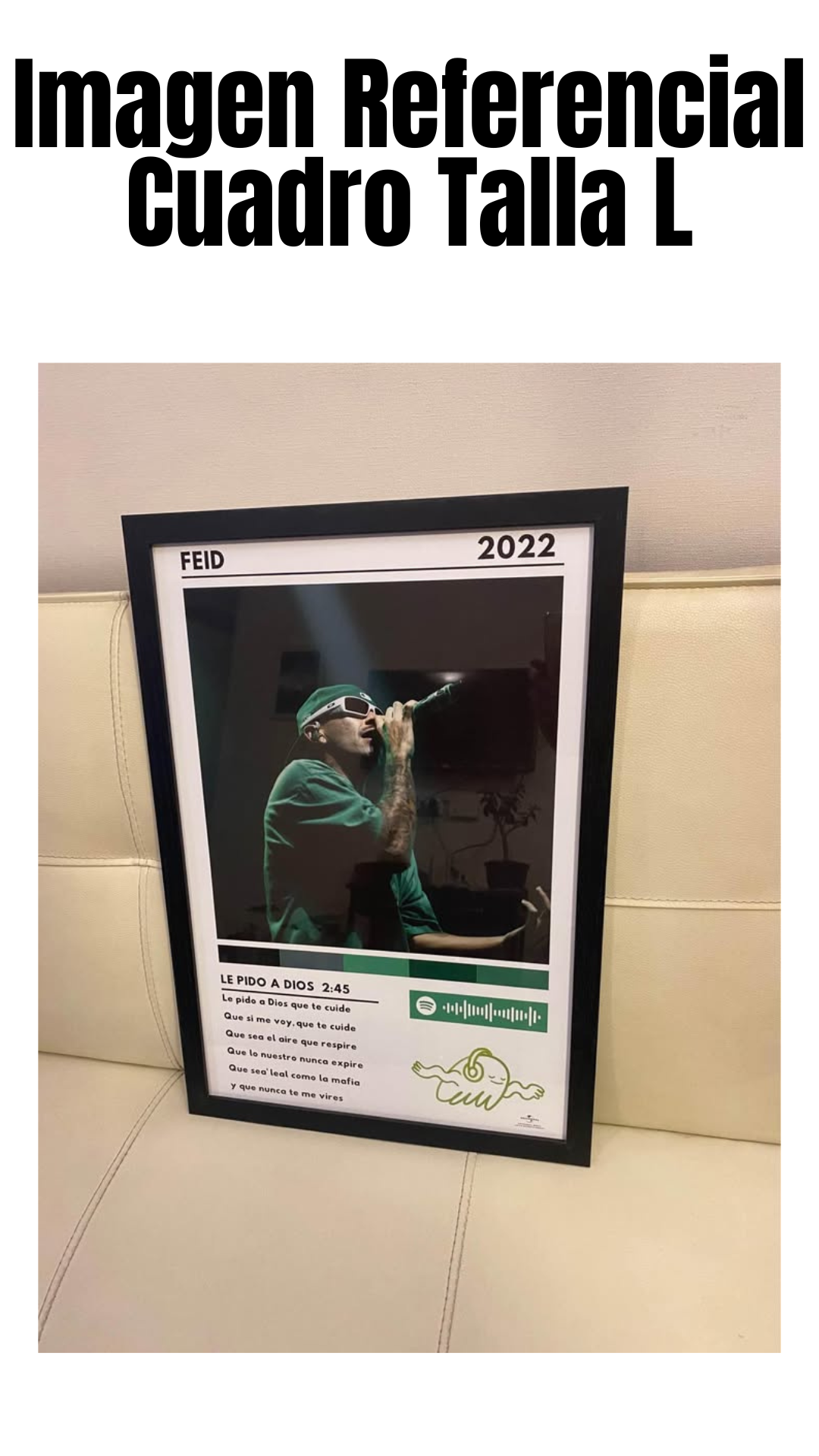 Cuadro Feid - Le Pido a DIOS